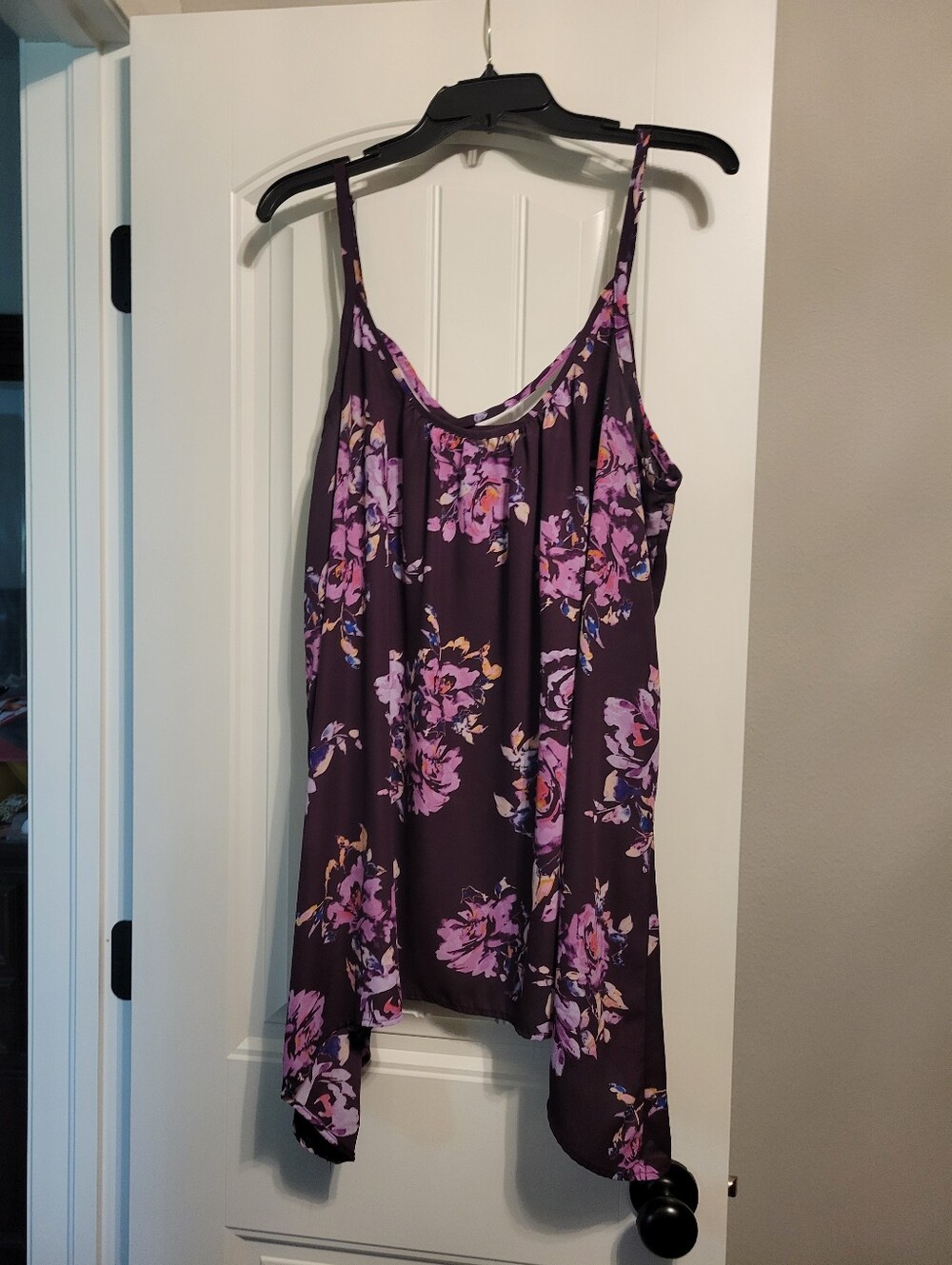 torrid Purple Floral Spaghetti Strap Camisole